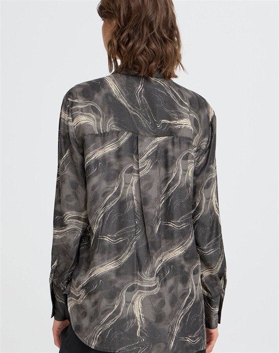 FRHatti Skjorte- Gray Pin Watercolour